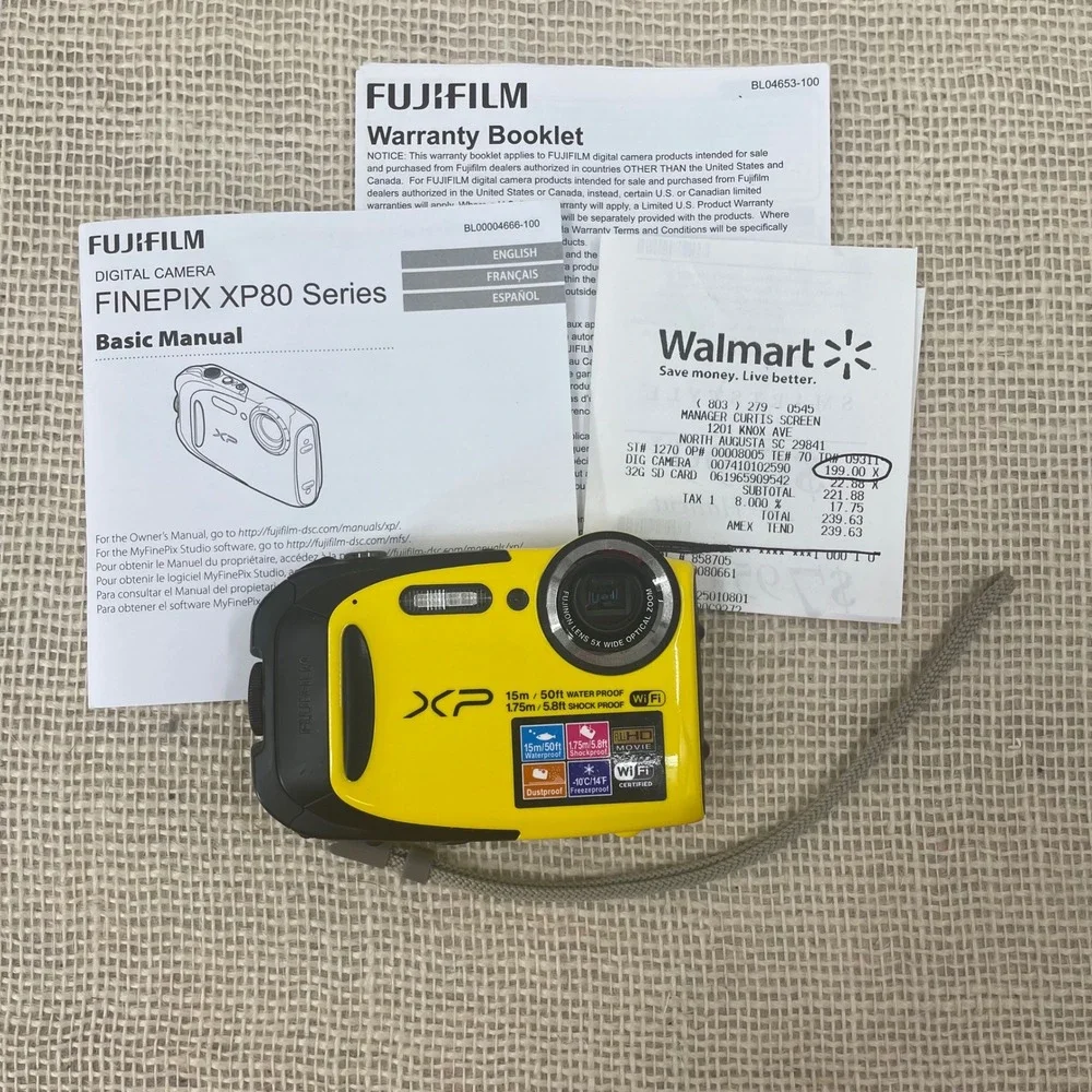 Fujifilm FinePix XP80 Waterproof Shockproof Digital Camera‎ 16MP 5x Optical Zoom